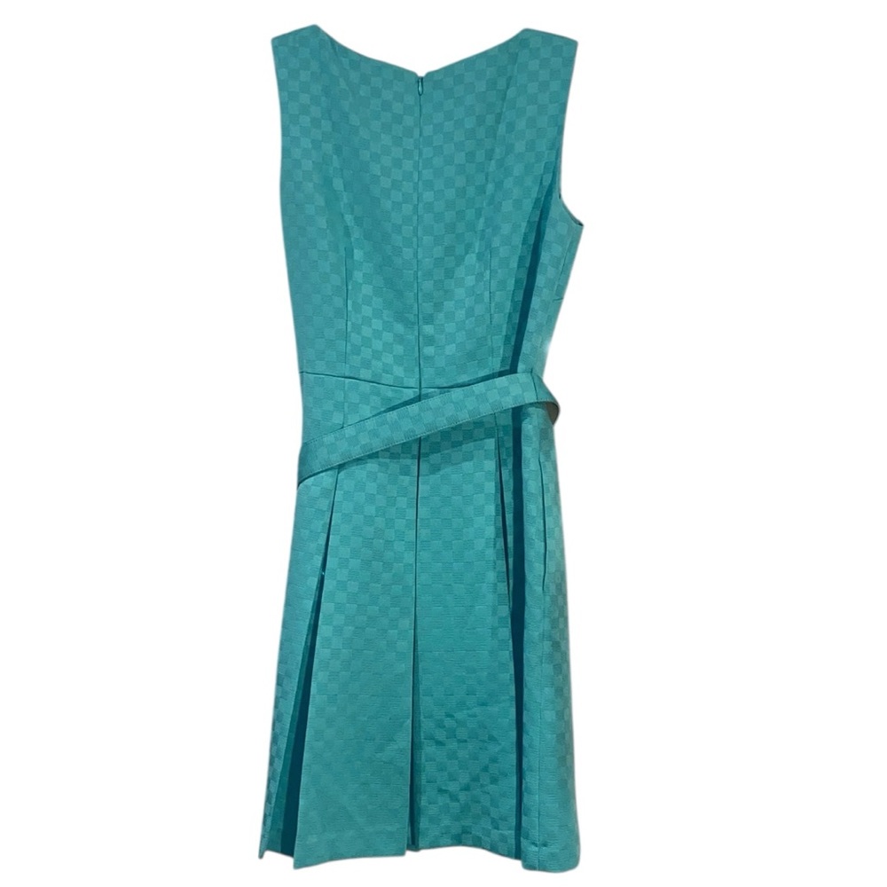 Tahari Arthur S. Levine Petite 4P Sleeveless Checkered Pattern Dress NWT - Picture 6 of 8